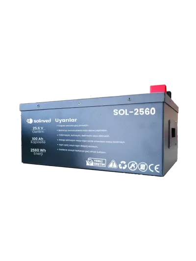 Solinved 25.6 V 100Ah Lityum Akü - Image 1